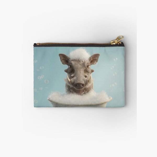 Item preview, Baby Warthog Bubble Bath Cute Nursery Bathroom Wall Art designed and sold by LazyOwlStore.