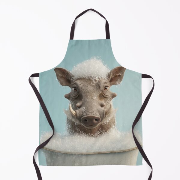 Item preview, Baby Warthog Bubble Bath Cute Nursery Bathroom Wall Art designed and sold by LazyOwlStore.