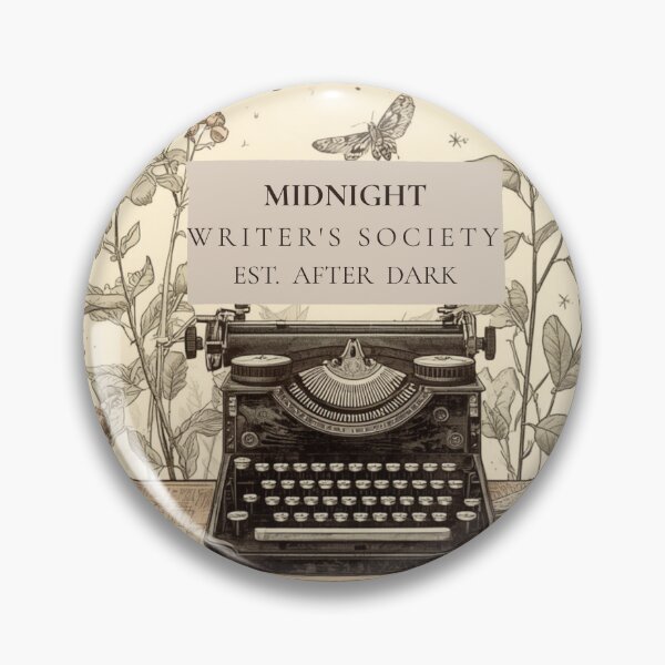 Item preview, Midnight Writer's Society Vintage Typewriter Floral Literary Design designed and sold by EverydayGrace.