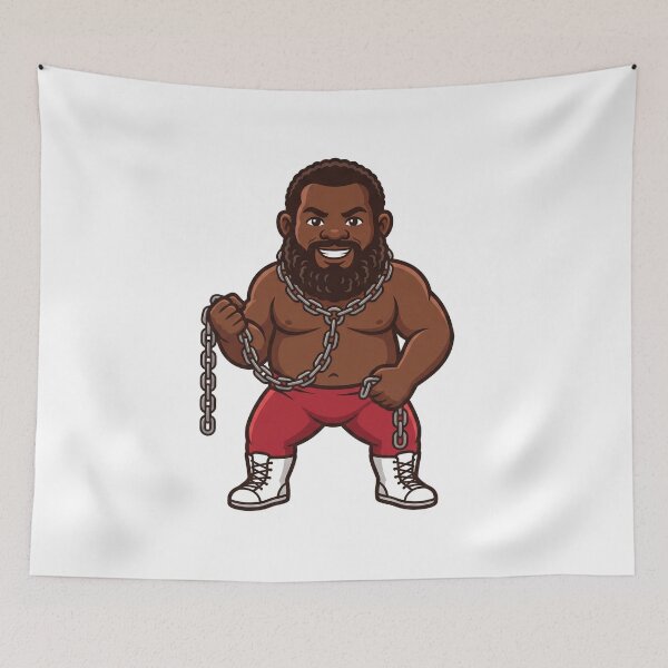 Item preview, Junkyard Dog Wrestling Legend Gnome designed and sold by Bad-Decisions-Designs.
