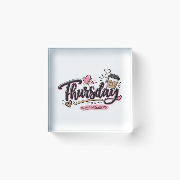 Item preview, Thursday designed and sold by Suadela Branding.
