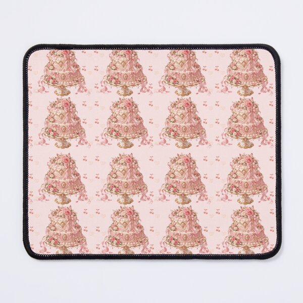 Item preview, Tiered Vintage Coquette Cake Pink Ribbons Roses Aesthetic designed and sold by Artemis & Woven Collective.