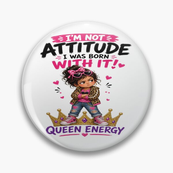 Artikelvorschau, Born With It Queen Energy - Sassy Leopard Girl Graphic entworfen und verkauft von Sushikidsntoddlers.