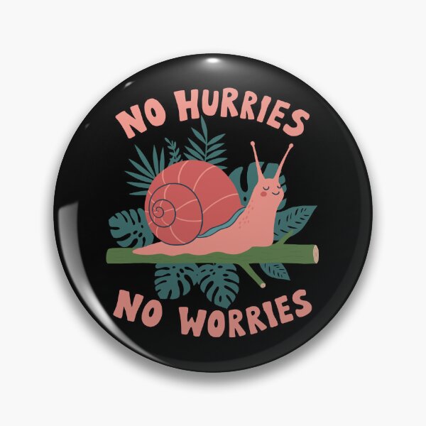 Item preview, No Hurries No Worries Funny Botanical Snail  designed and sold by Doodlywood.