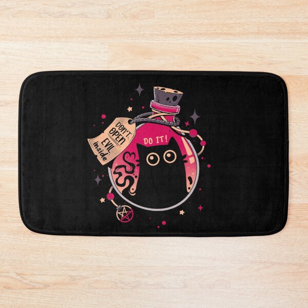 Item preview, Bottled Menace - Evil Black Cat designed and sold by Snouleaf.