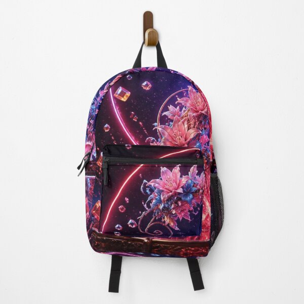 Item preview, Floral Letter Z Neon Fantasy – Pink Lilies & Sapphire Flowers Comforter and Shower Curtain. designed and sold by fbtrisha.