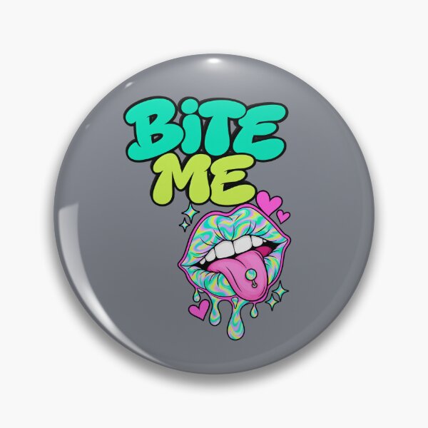 Item preview, Bite Me – Holographic Lips & Tongue T-Shirt designed and sold by Aimetoi.