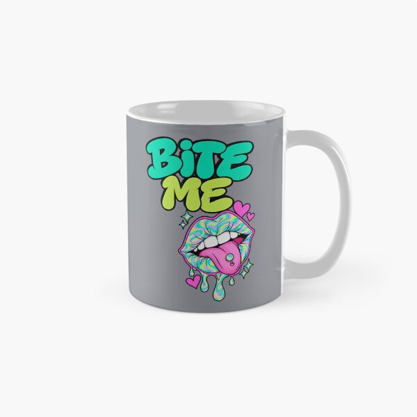 Item preview, Bite Me – Holographic Lips & Tongue T-Shirt designed and sold by Aimetoi.