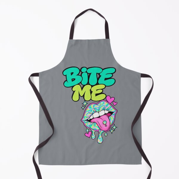 Item preview, Muérdeme – Camiseta con labios y lengua holográficos designed and sold by Aimetoi.