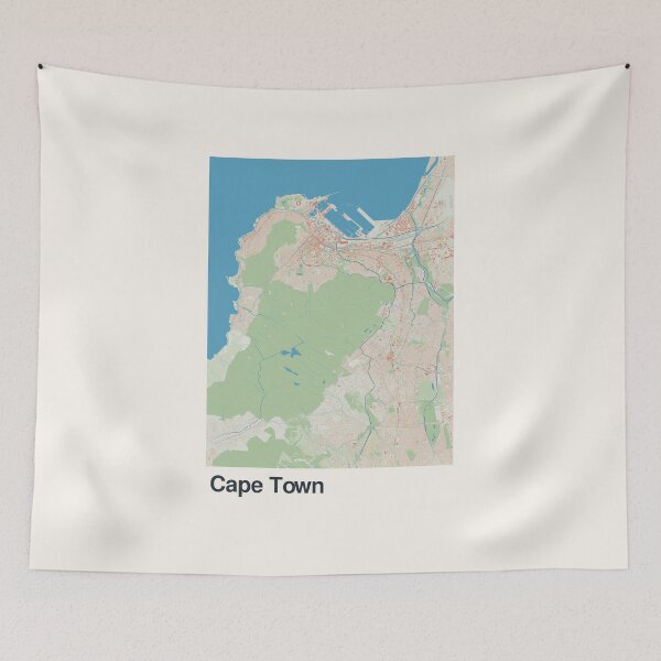 Item preview, Cape Town Minimalistic Map Art designed and sold by MapsNerd.