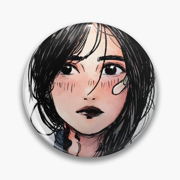 Item preview, Shy Glance – Anime Inspired Portrait designed and sold by LunaraBlue.