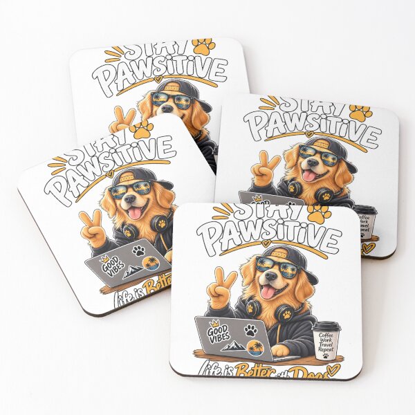 Item preview, Stay Pawsitive – Life Is Better With Dogs | Funny Dog Lover Design designed and sold by Brain shot.