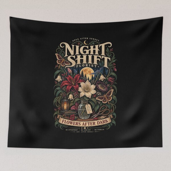 Item preview, NIGHT SHIFT FLORIST designed and sold by The One Studio.