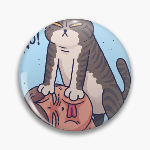 Item preview, Funny Bossy Cat Standing On Girl's Face No Comic Cat Mom Art designed and sold by The Upside Down.