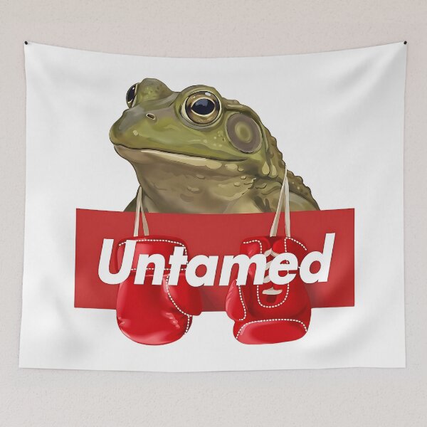 Item preview, Untamed Boxing Frog - Funny Toad Boxer Graphic designed and sold by artworkathome.