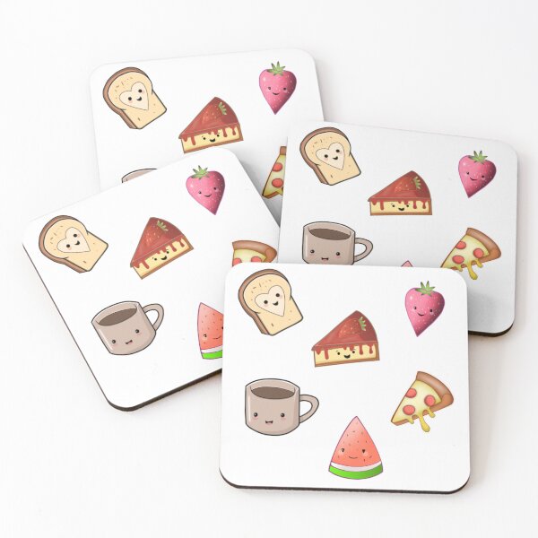 Item preview, Kawaii Cute Food Sticker Pack designed and sold by CanvasCharms.