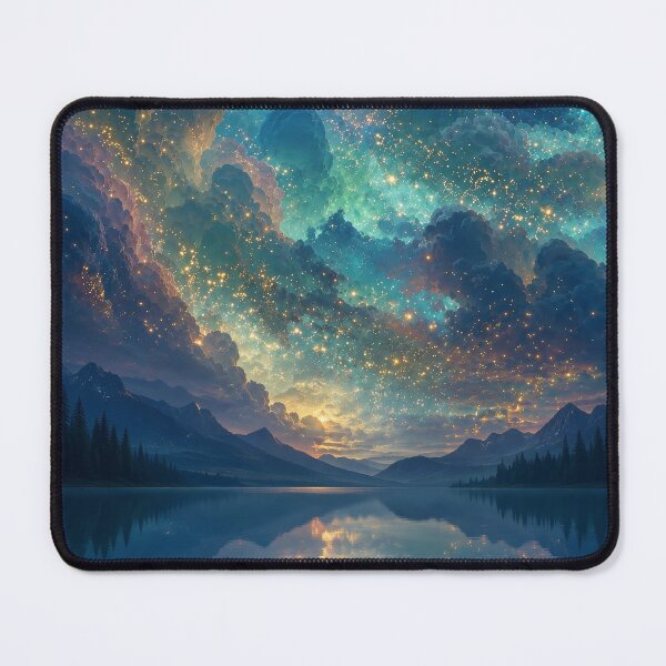 Item preview, Celestial Lake – Dreamy Cosmic Landscape designed and sold by H-Tsvetkova.