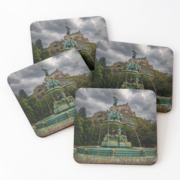 Item preview, Edinburgh Ross Fountain Castle Scottish Photography Wall Art designed and sold by ArcanePrintsxo.
