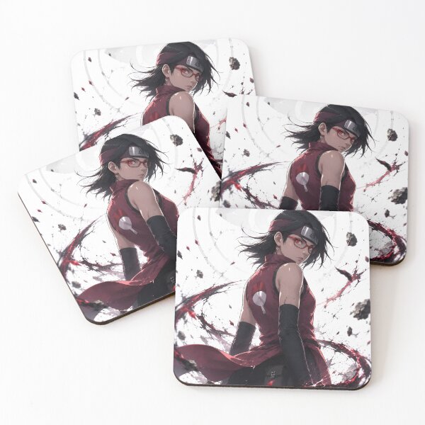 Item preview, Crimson Eyed Anime Shinobi Warrior – Red Ninja Girl Warrior Artwork designed and sold by Dyan4.