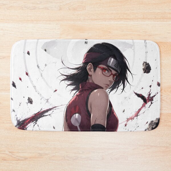 Item preview, Crimson Eyed Anime Shinobi Warrior – Red Ninja Girl Warrior Artwork designed and sold by Dyan4.