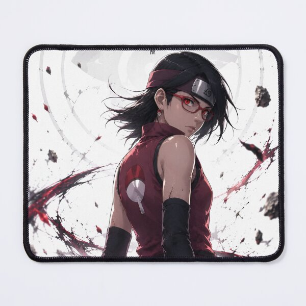 Item preview, Crimson Eyed Anime Shinobi Warrior – Red Ninja Girl Warrior Artwork designed and sold by Dyan4.