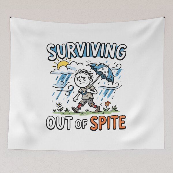 Item preview, Surviving Out Of Spite Rainstorm Comic designed and sold by Mr Lee.