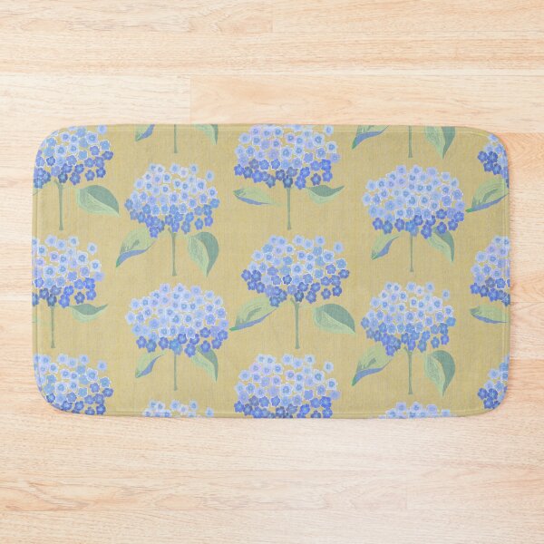 Item preview, Vintage Hydrangeas on Yellow  designed and sold by Indra's Net.