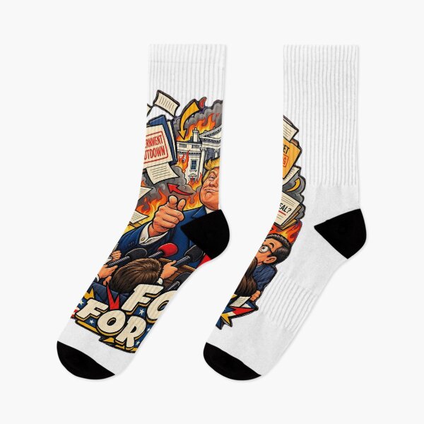 Item preview, Government Shutdown For Sure Trump Press Frenzy designed and sold by Retro Whiskers.