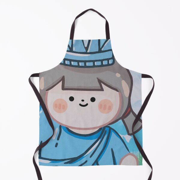 Item preview, Cute Cartoon Girl in Blue – Whimsical Character Illustration Art designed and sold by pbchan.