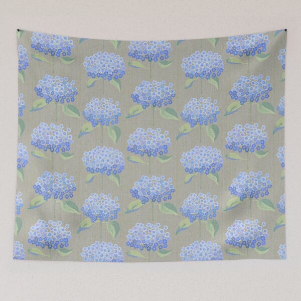 Item preview, Hortensias vintage sobre fondo tostado designed and sold by Indra's Net.