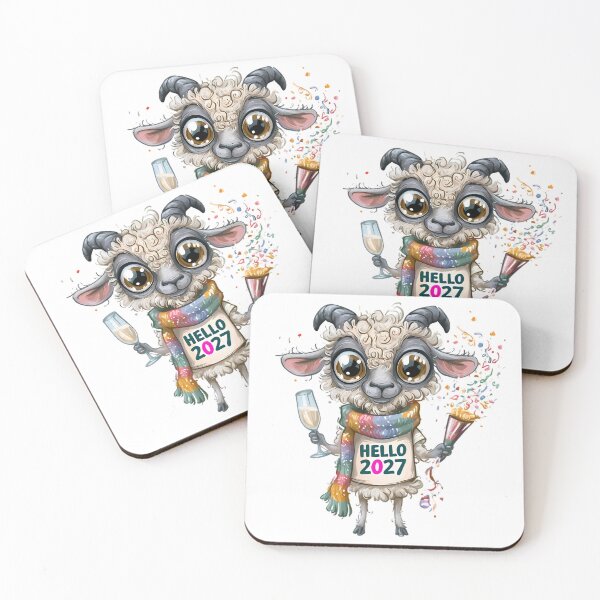 Item preview, Hello 2027 Goat designed and sold by Retro Whimsy.