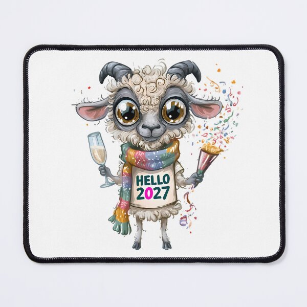 Item preview, Hello 2027 Goat designed and sold by Retro Whimsy.