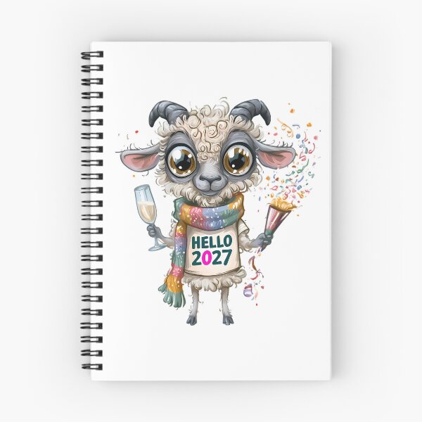 Item preview, Hello 2027 Goat designed and sold by Retro Whimsy.