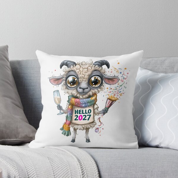 Item preview, Hello 2027 Goat designed and sold by Retro Whimsy.