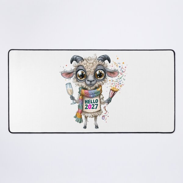 Item preview, Hello 2027 Goat designed and sold by Retro Whimsy.