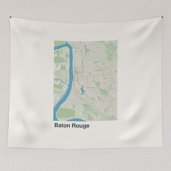 Item preview, Baton Rouge Minimalistic Map Art designed and sold by MapsNerd.