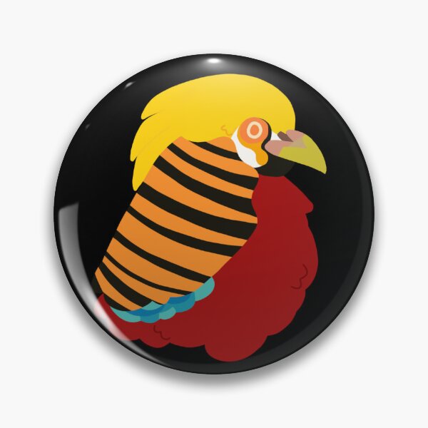 Item preview, CBS Sticker - Male Golden Pheasant designed and sold by ClumsyPillbug.