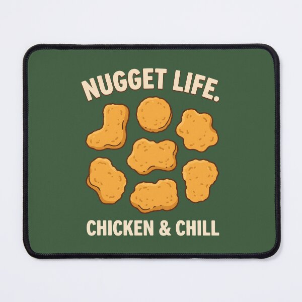 Item preview, Nugget Life Chicken and Chill Funny Fast Food Lover designed and sold by MyHappyArtShop.