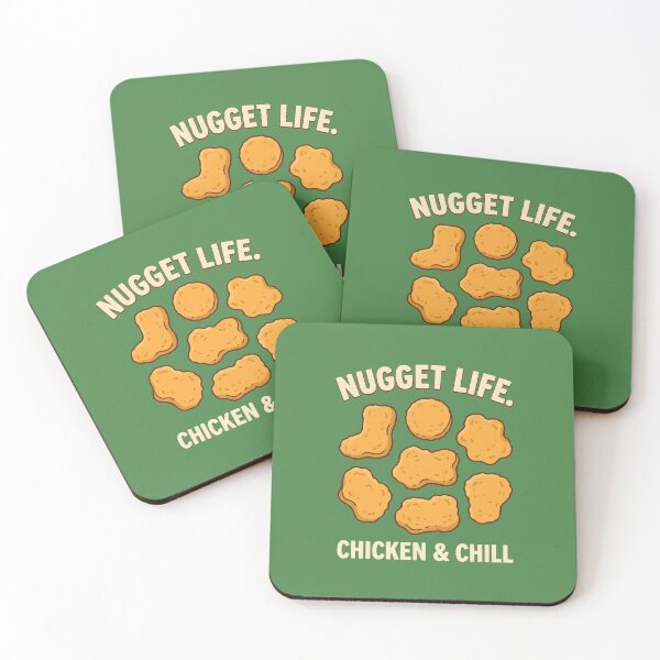 Item preview, Nugget Life Chicken and Chill Funny Fast Food Lover designed and sold by MyHappyArtShop.