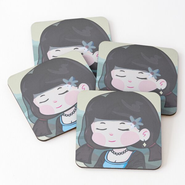 Item preview, Cute Smiling Girl – Whimsical Character Illustration Art designed and sold by pbchan.