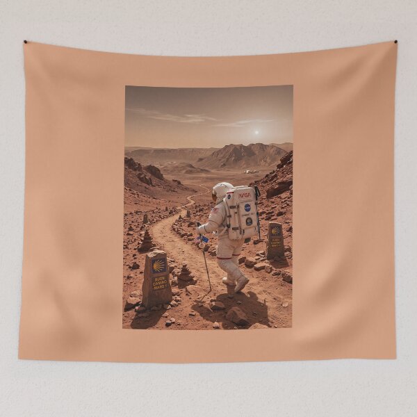 Item preview, Camino de Santiago on Mars designed and sold by WiseBow.