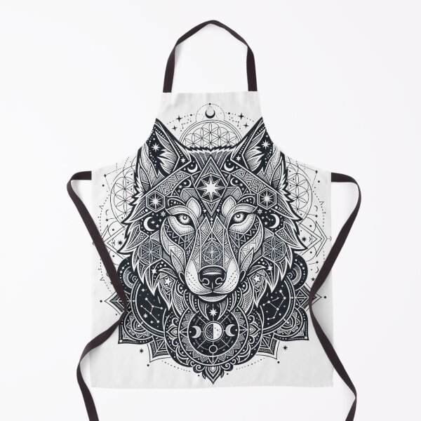 Item preview, Geometric Wolf Head Mandala - Sacred Geometry Spirit Animal designed and sold by VictorCV.