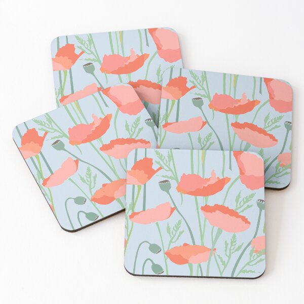 Item preview, Poppies on Gray designed and sold by Indra's Net.