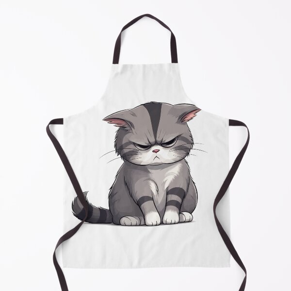 Item preview, Grumpy Grey Tabby Cat Cute Sassy Annoyed Kitten Graphic Art designed and sold by The Upside Down.