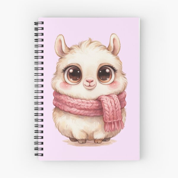 Item preview, Cute Baby Llama in Pink Scarf – Whimsical Watercolor Animal. designed and sold by SaraSumi.