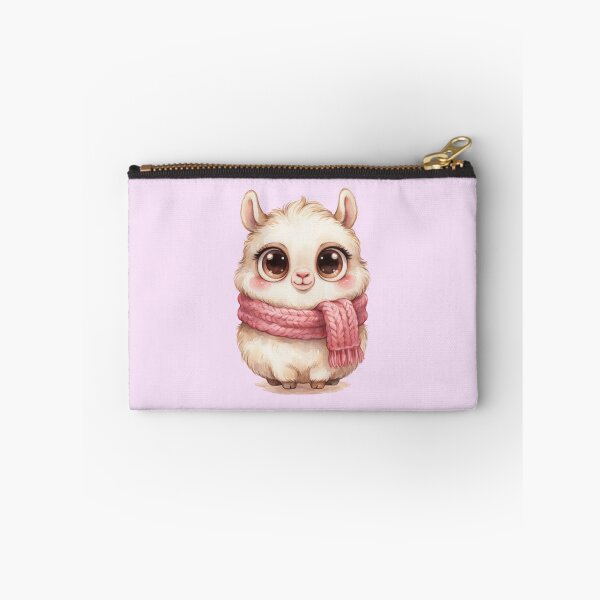 Item preview, Cute Baby Llama in Pink Scarf – Whimsical Watercolor Animal. designed and sold by SaraSumi.