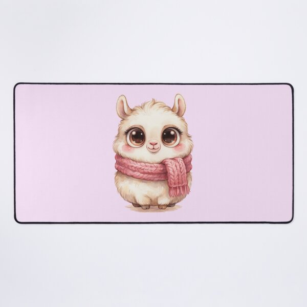 Item preview, Cute Baby Llama in Pink Scarf – Whimsical Watercolor Animal. designed and sold by SaraSumi.