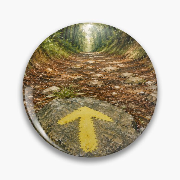 Item preview, Follow the Yellow Arrow – Camino de Santiago Watercolor Art designed and sold by PilgrimsoulPT.
