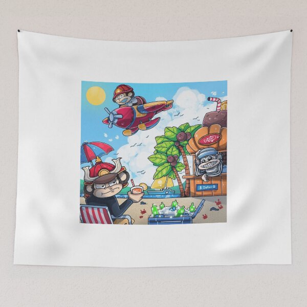 Item preview, Cool Monkeys Tropical Beach Vacation designed and sold by Niykos570.