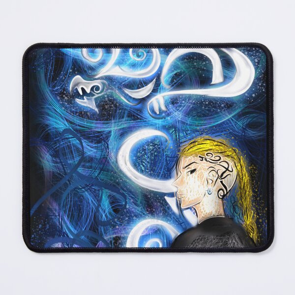 Item preview, blond anime boy blue dragon tattoo illustration designed and sold by Jay21743ori.
